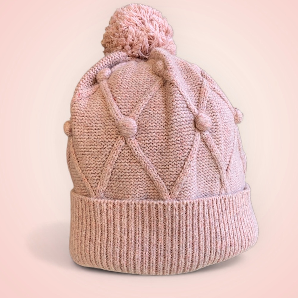 Juicy Couture Pink Knit Pom Hat NWT